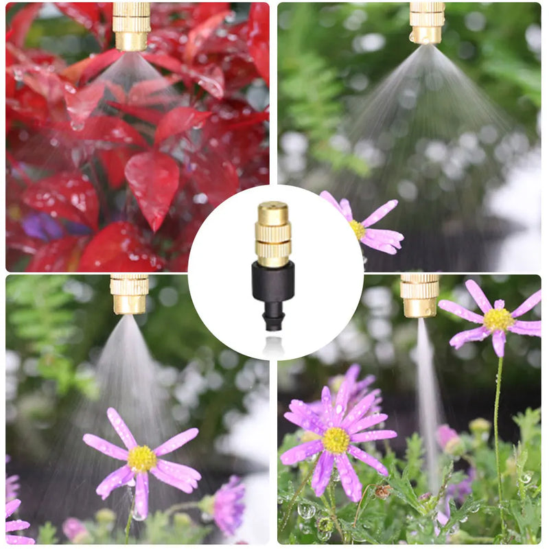 45/60/80/100W Self-Priming Pressurize Water Pump Drip Watering System Garden Greenhouse Automatic Misting Cooling Irrigation Kit