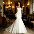 Strapless Sweetheart Mermaid Wedding Dress Pleated | SAMAG