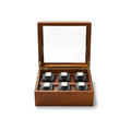 Oirlv 10 Grids Watch Box Wooden Jewelry Box Watch Organizer Case Men Women Mechanical Watchs Storage Case Wristwatch Display Box