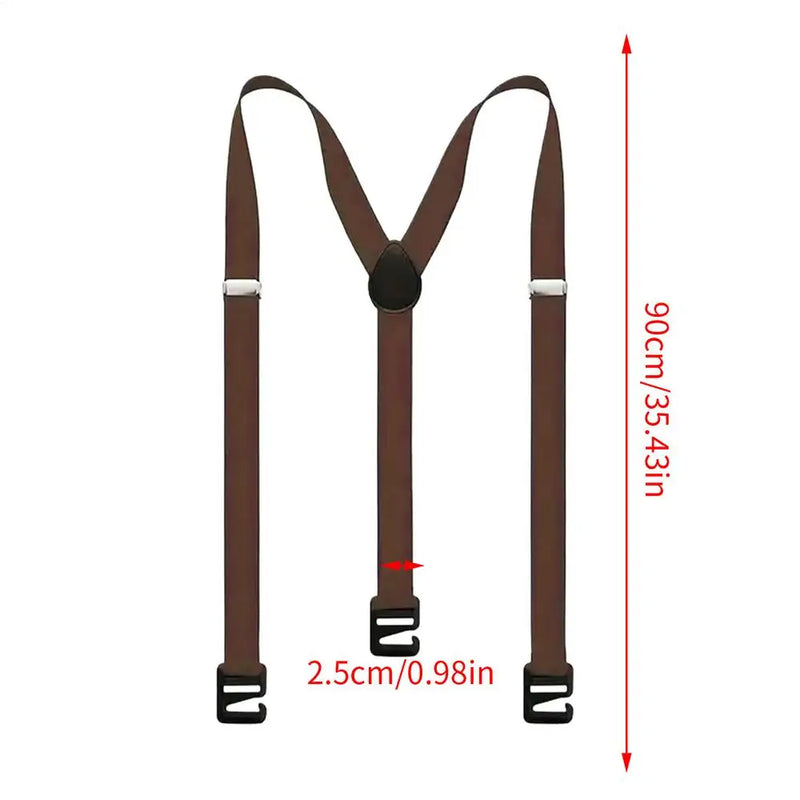Mens Suspenders Clip for Heavy Duty Adjustable Y - Back Invisible Belt for Outdoor Beach Mountaineering - Visuel 8 | SAMAG