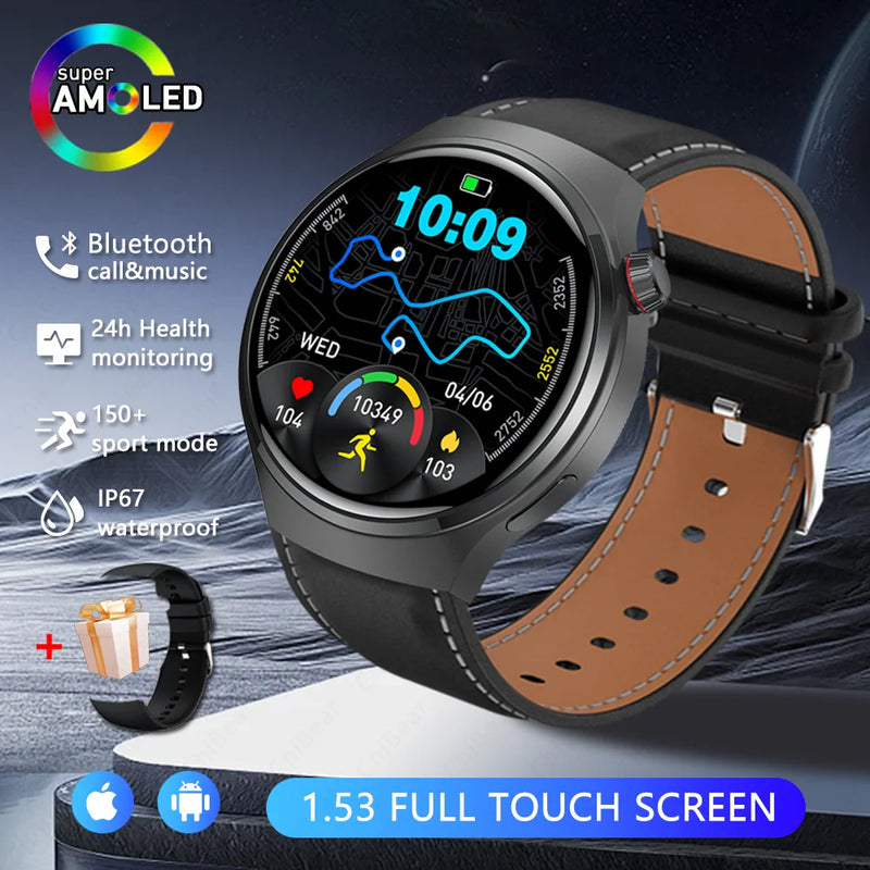 2026 New Watch 5 Pro Upgrade GPS NFC Men's Smartwatch 360*360 AMOLED HD Bluetooth Call Waterproof Smart Watch For Android iOS