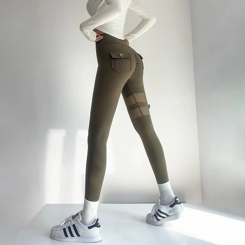 Cloud Hide COOL Girl Yoga Pants XS Gym Fitness Leggings for Women High Waist Sports Trousers Tights Workout Bike Sports Clothing