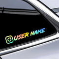 1PC Custom Car Sticker Instagram Cool Fonts Waterproof DIY Vehicle Window Motorcycle Bicycle Scooter Helmet Durable Vinyl Decals