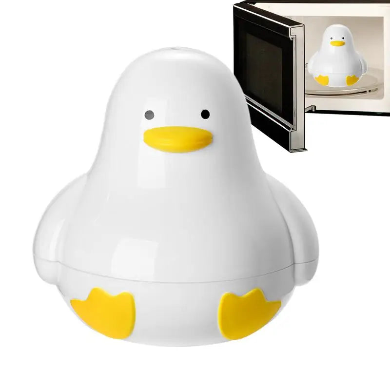 Microwave Egg Steamer 4-Capacity Breakfast Cooker Perfectly Cooked Egg Duck Shaped Microwave Cooking Accessories for Kitchen