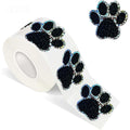 50 - Dog Cat Bear Paw Labels Stickers 1inch Colorful Print - View 6 | SAMAG