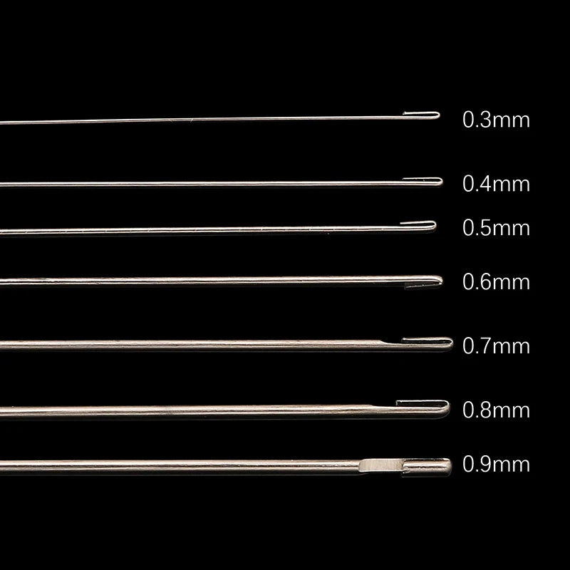1-7pcs 17cm Long Stainless Steel Beading Needles with Box Beading Pins Accessories for Beads Bracelet Diy Jewelry Making Tools