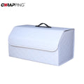 Car Trunk Organizer Box Large Capacity Auto Multiuse Tools Storage Bag Stowing Tidying Leather Folding for Car Trunk Storage Box