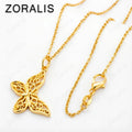 18K Gold Hollow Butterfly Pendant Necklace For Women necklaces Fashion Party Birthday Wedding Jewelry Gifts