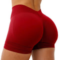 Gym Shorts Woman Seamless Yoga Shorts Fitness Training Yoga Clothing Butt Lifting Workout Short Leggings V Waist Sports Shorts