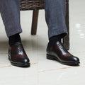 Men's Classic Italian Style Genuine Leather Oxfords Dress Shoes Lace-Up Black/Brown Business Office Wedding Formal Footwear