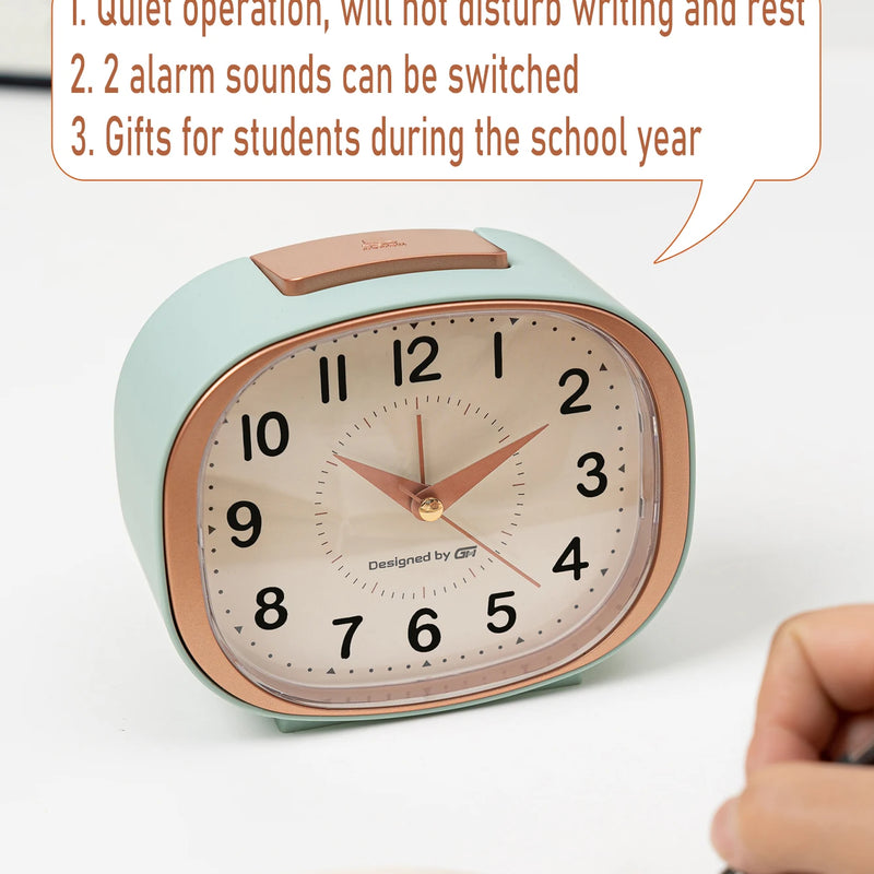 This Quiet Music Alarm Clock Is Perfect for Your Desk or Living Room and Includes Snooze and Night Light Functions.