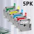 1/3/5Pack M-K231 M Tape Compatible for Brother P-Touch M231 MK231 MK-231 12mm Black on White for Brother PT70 PT80 Label Printer