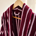 Retro Plaid Cotton Bathrobe Super Soft Absortion Hooded Loose Bath Robe Coat Towel V Neck Warm Sleepwear Robes Women Homewear