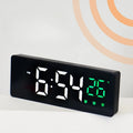 Alarm Clock Chargeable Music Digital Desk Clock Led Snooze Table Decorations Night Mode Electronic Control Voice Wall Clocks