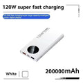Lenovo 500000mAh Power Bank 120W Super Fast Charging PD20W Dual Way Digital Display Airplane Safe CCC For iPhone Samsung Xiaomi