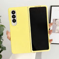 Original Silky-Touch Anti-Fingerprint Plain Phone Case for Samsung Galaxy Z Fold 8 Ultra 7 6 5 4 3 2 Skin Feel Shockproof Cover