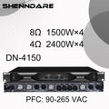 Professional Digital Power Amplifier 4x1800W Class D Audio DJ Pre-Subwoofer Amp 2/4 Channel Line Array Speaker Sound Amplifier
