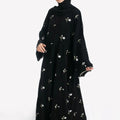 Stylish Muslim Islamic Abaya for Women Light Green Floral | SAMAG