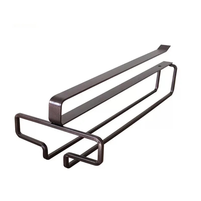 No Drilling Metal Wine Glass Holder - Stemware Rack for Under Cabinet Storage Kitchen Organization - View 7 | SAMAG