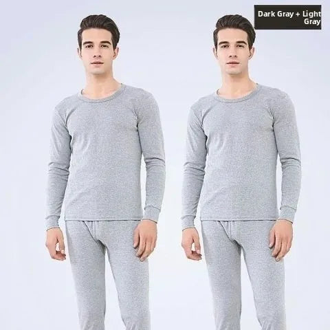 Thickened Fleece Warm Underwear Set for Men And Women Seamless Cotton Wool Shirt Large Size Winter Thermal Autumn Clothes