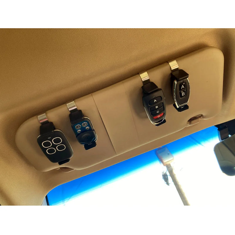 Car Sun Visor Clip Holder Mount Stand For 46-66mm Geage Door Gate Remote Controls Transmitter Command Key Fob Gate Control