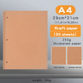 Transparent A4 Folder 3 Ring Binder with Buckle Closure Matte PP File Folder Document Organizer for School Office Stationery