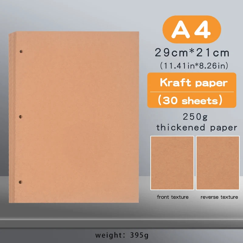 Transparent A4 Folder 3 Ring Binder with Buckle Closure Matte PP File Folder Document Organizer for School Office Stationery