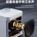 Karaoke Audio Machine Speaker System With 2 Microphones Portable Wireless Bluetooth-compatible Home Tv Ktv Set Speakers