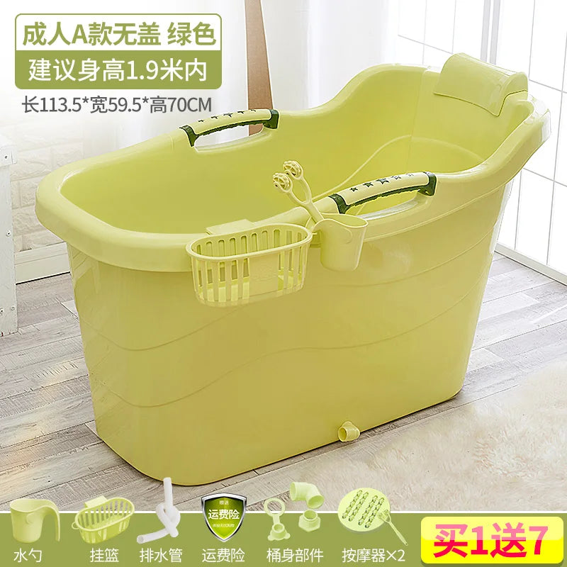 Extra Large Adult Bathtub Thickened Soaking Tub Portable Bath Tub for Adults Big Deep Bathtub Home Spa Bathing Tub