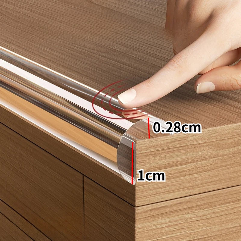 200cm Edge Corner Guards Transparent Edge Protectors Safety Bumper Strip Protection for Furniture Table Corners