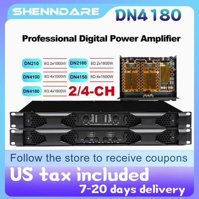 Professional Digital Power Amplifier 4x1800W Class D | SAMAG