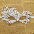1pcs Hot Sale White Sexy Lace Half Face Masks Various Styles Halloween Masquerade Party Dance Mask Costume