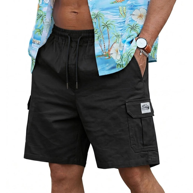 Men's Summer Casual Cargo Shorts Plus Size Knee Length | SAMAG