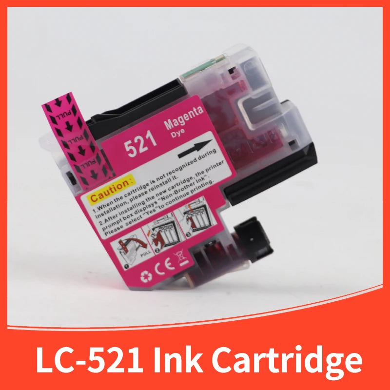 4color LC521 LC-521 LC 521 Ink Cartridge Compatible For Brother DCP J1260W J1310DW J1360DW J1460DW 1260 1310 1360 1460 Printer