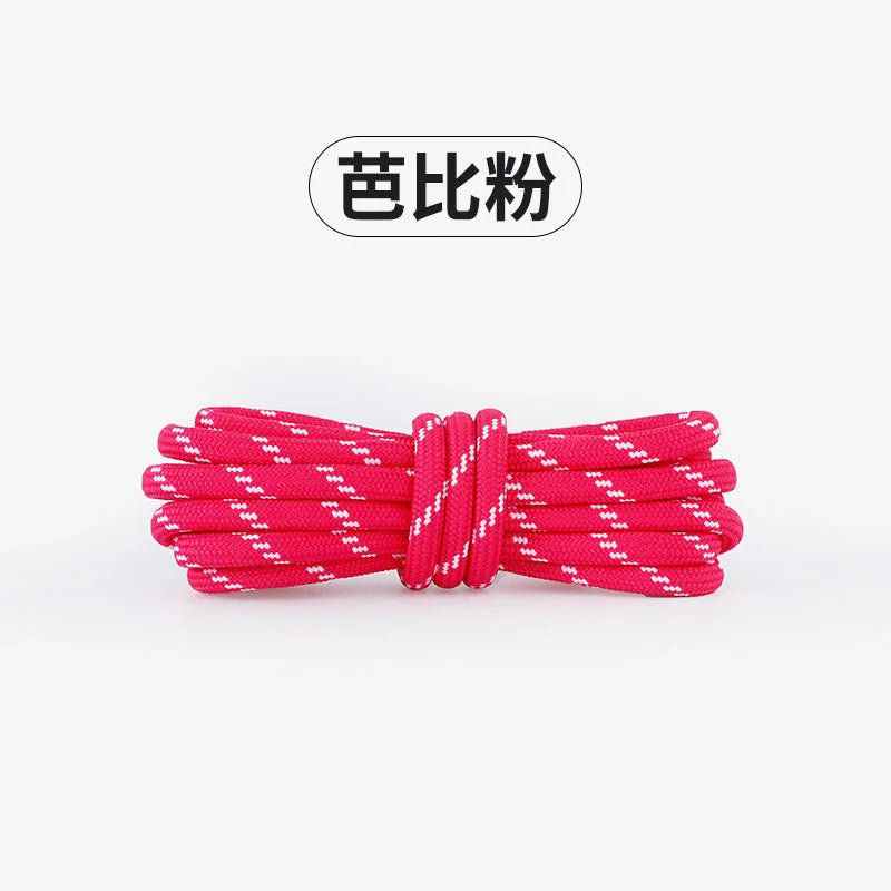 Length 100cm DIY Freedly Round Leather Colorful MIU Shoelaces Canvas Casual  Boots Shoe Laces Rope Shoestrings