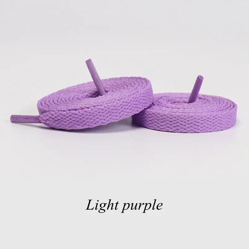 1pair Flat Shoelaces Classic Shoe Laces Fit Fashion Solid Sports Shoelace Casual Unisex Shoe Strings Shoe Accessories