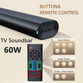 TV Soundbar,home Theater with Bass,3D Surround Sound System Bluetooth Speaker,with Remote Control,support AUX/optical /USB Drive