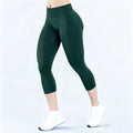 KEEP THAT PUMP Yoga Capri Pants Women's Gym Leggings Workout Low Waist Seamless Fitness Clothes Printed Lifting Hip Pant