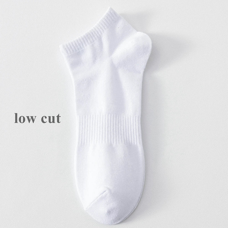 6 Pairs Plus Size EUR45-50 Men Socks Cotton Ankle Black | SAMAG