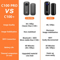 SJCAM C100 Pro Thumb Action Camera 4K/30fps Stable Wireless Connection Mini Camera for Cycling Vlogging Daily Recording