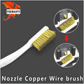 3D Printer Cleaner Tool Copper Wire Toothbrush Copper Brush Handle For Nozzle Heater Block Hotend Cleaning Hot Bed Parts