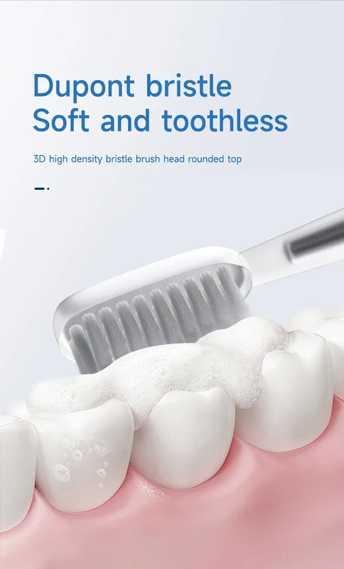Sonic Electric Toothbrush Mental Thin Brush Body Timer Rechargeable Toothbrush for Women Pure Wisdom Beauty Soft DuPont Bristle