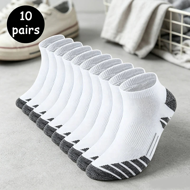 Pairs of Men's Short Socks, All-Season Low-Cut Round | SAMAG