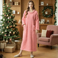 Coral Velvet Women's Nightgown Pajamas Autumn And Winter | SAMAG