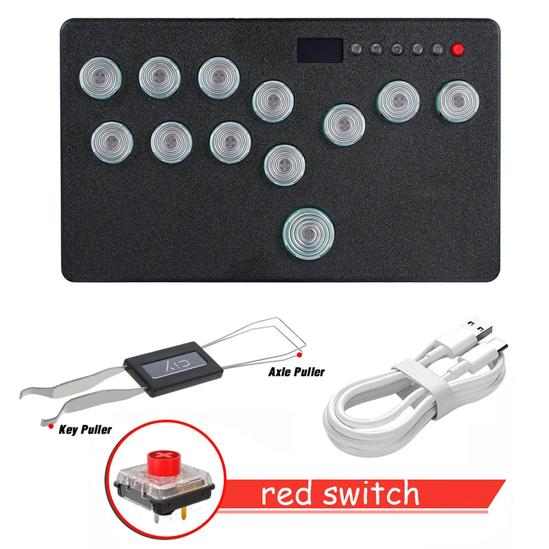 Flatbox Left/Right Layout Mini HitBox Stickless Controller For PS4 FightStick HotSwap Kailh Switch Arcade Joystick For PC/PS3/NS
