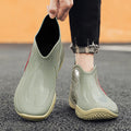 Men's rain shoes four seasons new non-slip waterproof outdoor casual fishing shoes fashion lovers comfort soft-sole rain boots