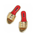 CH 2025 Summer New Women's Leisure Sandals Women's Slippers Simple Solid Colour Design Daily Style Fashion Women's Slippers