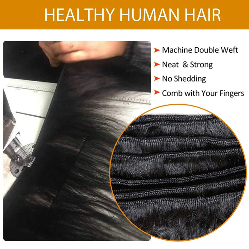 Vallbest Loose Wave Bundles With Closure Human Hair 3 Bundles With Lace Closure Brazilian Hair Weave Bundles Remy Hair Extension