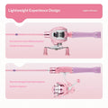Haut ton Pink Macaron Lure Fishing Rod Full Set | SAMAG