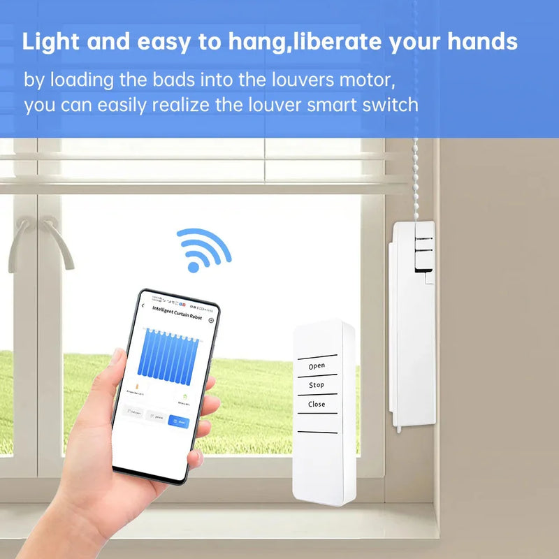 WiFi Electric Blind Roller Motor Silent Motor with Remote APP Voice Control With Alexa Google Home Automation Window Treatments